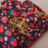 Teacup Nethies Hay Bag - Strawberry Close up