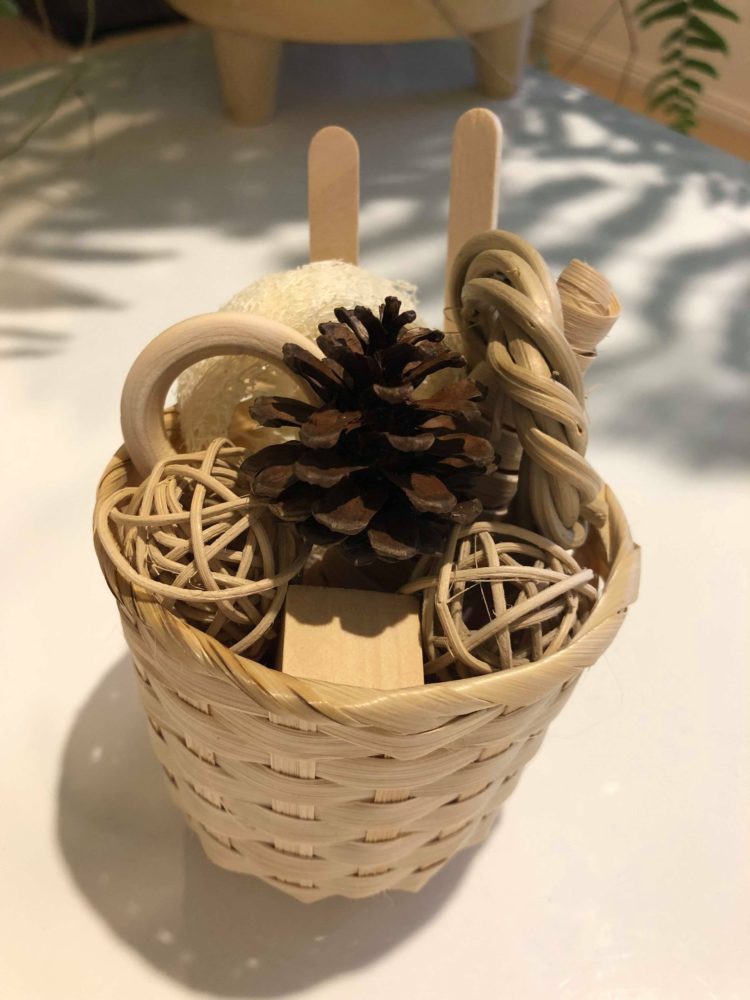 Rabbit toys 8 Natural foraging basket 27