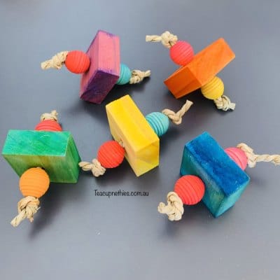 multi pine wood chews toy