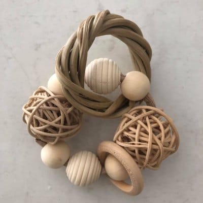 natural bunny bangle
