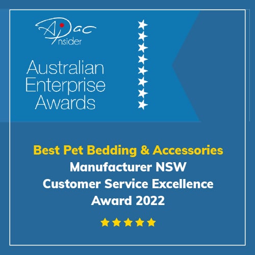 Australian Enterprise Awards - Best Pet Bedding & Accessories Manufacturer NSW Customer Service Excellence Award 2022