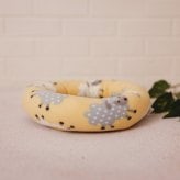 Fleece Donut Beds - Sheep Pattern