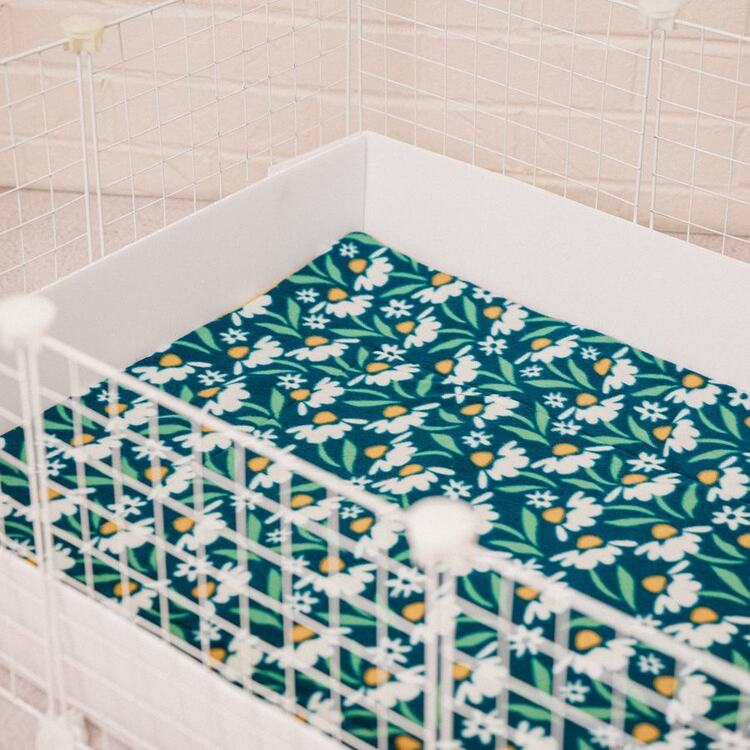 Our handmade rabbit & guinea pig fleece cage liners 2 Custom made c&c cage liner