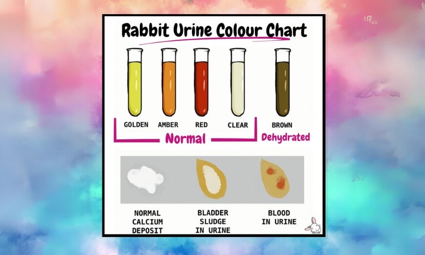 Rabbit pee: the colourful key to your bunny's health 1 Rabbit pee chart